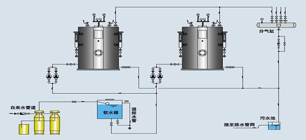 小型燃气锅炉原理图